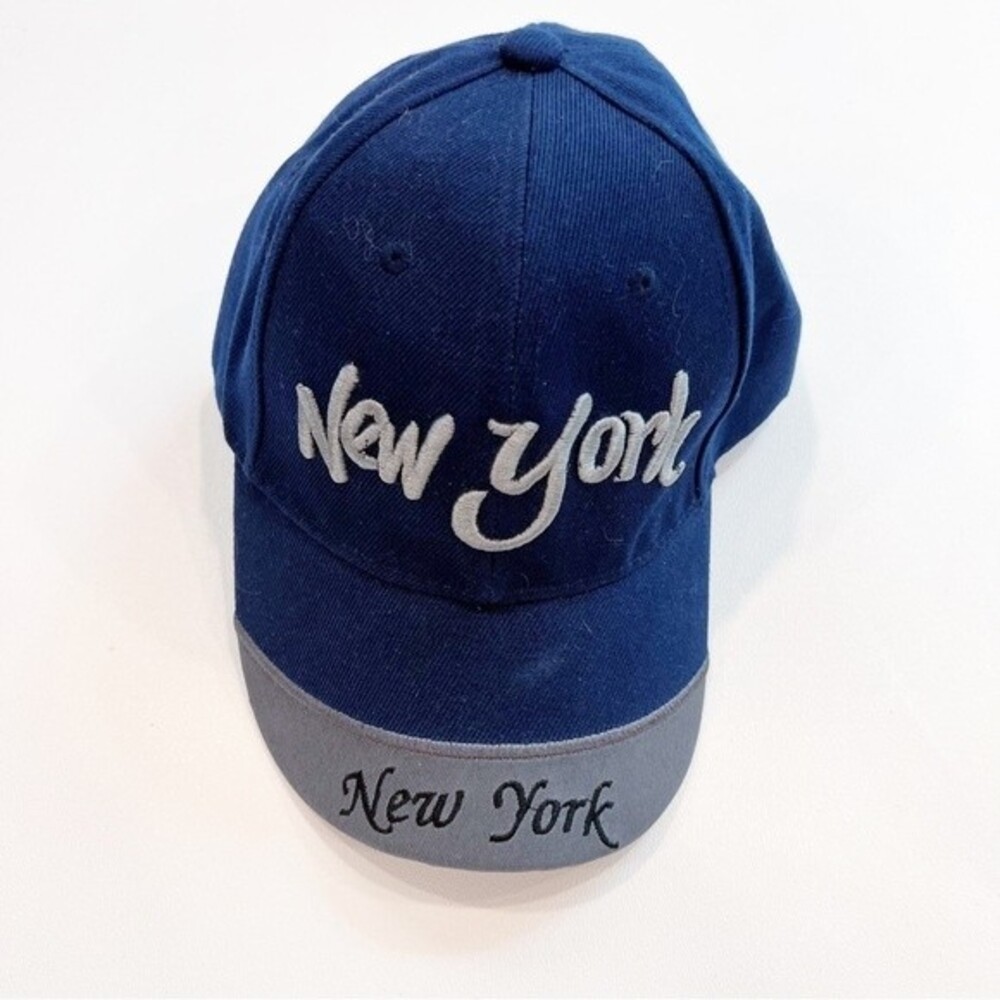 New York Baseball Hat Navy Blue & Grey